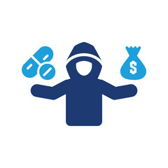 Drug dealer icon