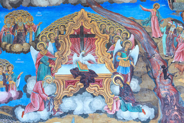 Wall painting at Rila Monastery, Bulgaria