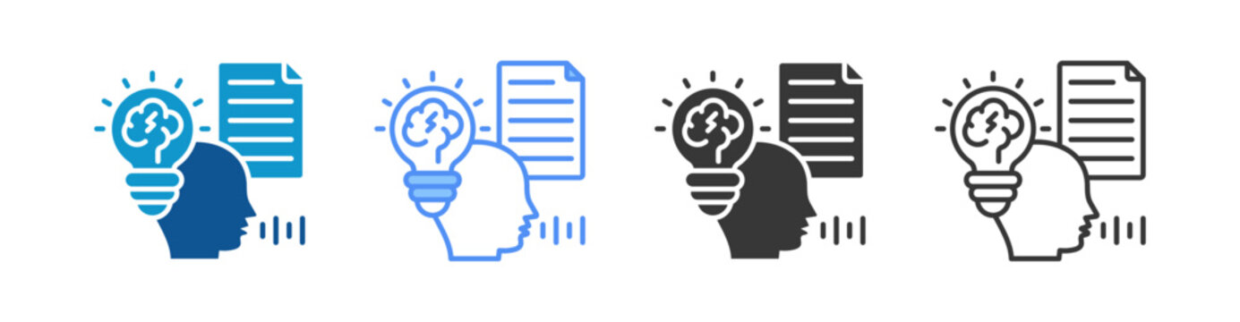 Idea Icon Set Multiple Style Collection