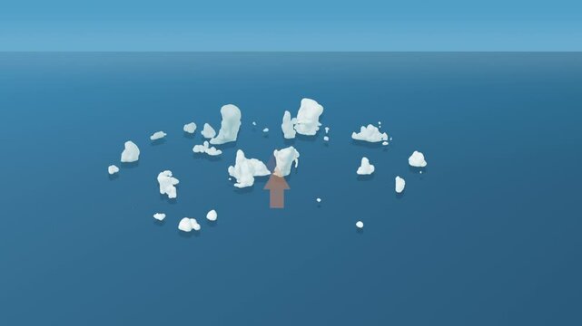 Animation simulation of hurricane formation showing convective clouds developing