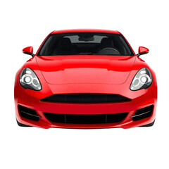 Naklejka premium Red car isolated on transparent background