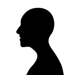 Human head silhouette