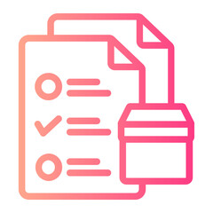 checklist gradient icon