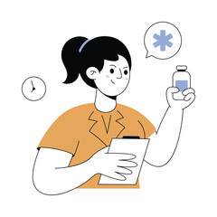 Medication Modern illustrations. Eps 10 file 