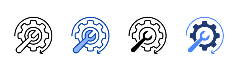 Optimization icon sheet multiple style collection