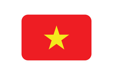 Vietnam waving flag illustrator of national icon