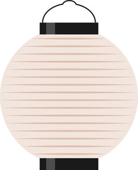 White Japanese paper lantern