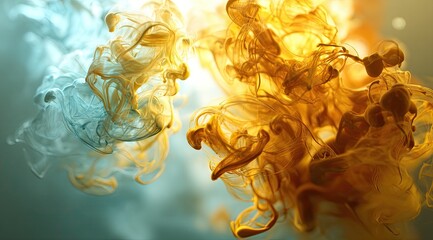 Ethereal Colors Flow Through Watery Abstract Scene