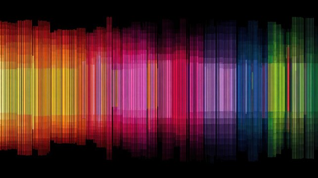 RGB pixelated streaks with scanline distortion