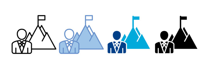 Mission Icon set multiple style collection