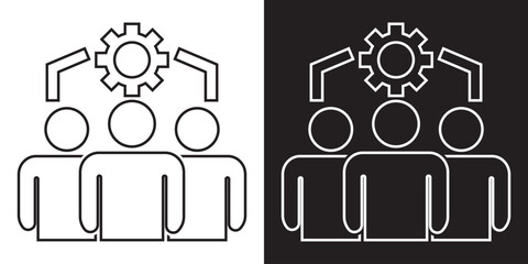 Creativity innovation set of web icons. Creative business solutions icons for web , team management, solution,  victor  illustration   EPS  10 /AI