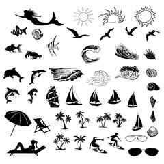 Summer Bundle 47 SVG, Hand Drawn Vector Illustration
