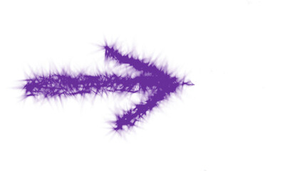 purple arrow on transparent background