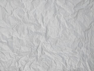 Abstrack crumpled white paper texture background, Copy space 