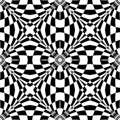 Optical illusion striped wrapped background vector design.Opt illusion background. Optical illusion banner.Wavy Lines Optical Illusion. Vector Seamless Black and White Pattern.Abstract striped.