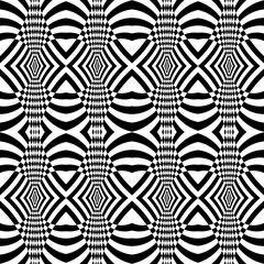 The geometric pattern by stripes . Seamless vector background. Black texture.Straight, diagonal, oblique lines (seamless background, pattern).Vector seamless pattern. Abstract op art texture .