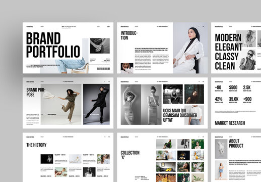 Brand Portfolio Presentation Template Design