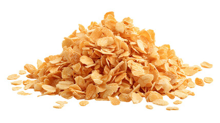 Crispy Fried Garlic Flakes Pile Food Ingredient