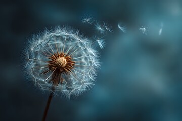 Fototapeta premium Dandelion Seeds: Wishes and Dreams