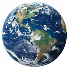 Fototapeta premium Isolated Earth Globe Illustration Showing Planets Continents and Oceans Symbolizing Global Unity, Geography Environment and Worldwide Connectivity