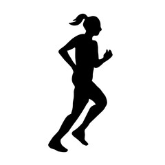 Runner silhouette vector