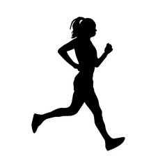 Runner silhouette vector