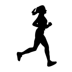 Runner silhouette vector