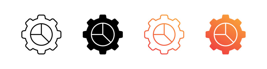 Settings Multiple Style Icon Set 