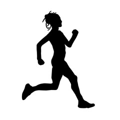 Runner silhouette vector