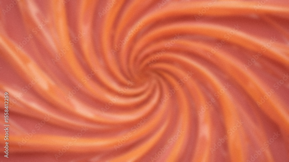 Poster abstract blurred swirl of orange and peach hues forming a spiral pattern in a soft textured gradient