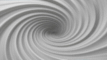 Blurred abstract swirl of gray and white shapes forming a vortex effect spiraling towards a center point