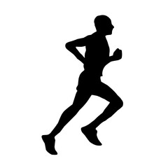Runner silhouette vector