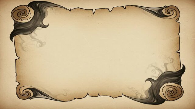 Decorative vintage frame with ornate swirls and patterns