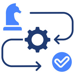 Fototapeta premium Strategic Roadmap Icon