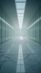 empty corridor in modern building
