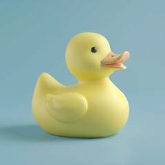 Rubber duck Icon in flat color
