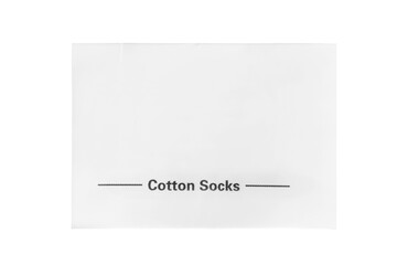 Clothes label isolated