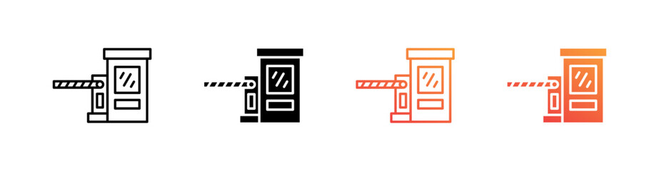 Toll Multiple Style Icon Set 