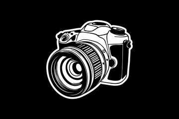Camera vector logo icon. Photography icon.