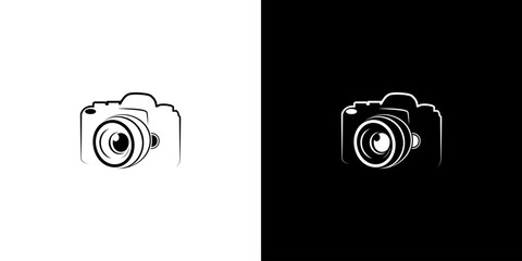 Camera vector logo icon. Photography icon.
