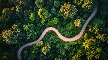 A strategic business exit plan visualized as a winding road to retirement 