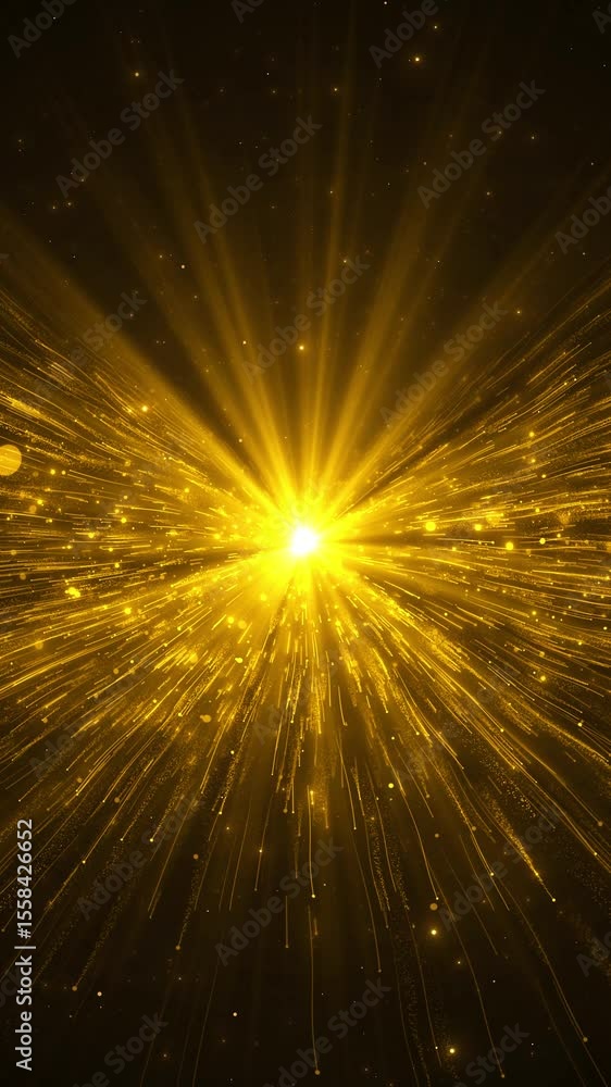 Aufkleber merry christmas and happy new year stage shaped golden particle particle circle frame shimmering spa