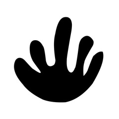 Seaweed vector silhouette