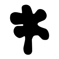 Seaweed vector silhouette