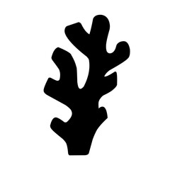 Obraz premium Seaweed vector silhouette