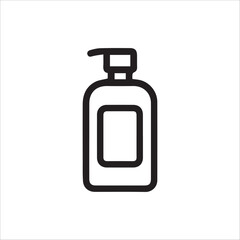 Sleek minimalist pump bottle icon perfect for modern hygiene product design