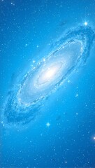 Fototapeta premium Swirling turquoise galaxy