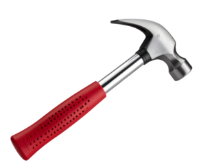 hammer isolated on transparent background Generative Ai.
