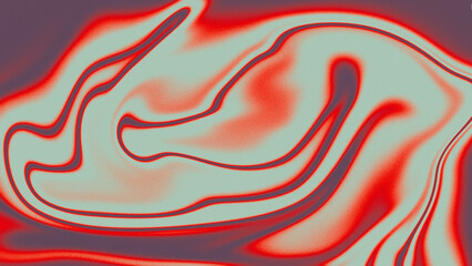 Gradient noise texture with Red and Teal Swirls A Fluid Abstract Artwork