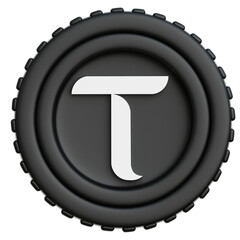Bittensor TAO Coin 3d Illustration